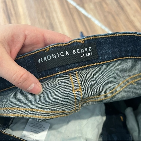 Veronica Beard Debbie High Rise Skinny Jeans Snap Button Side Vent - Picture 8 of 15